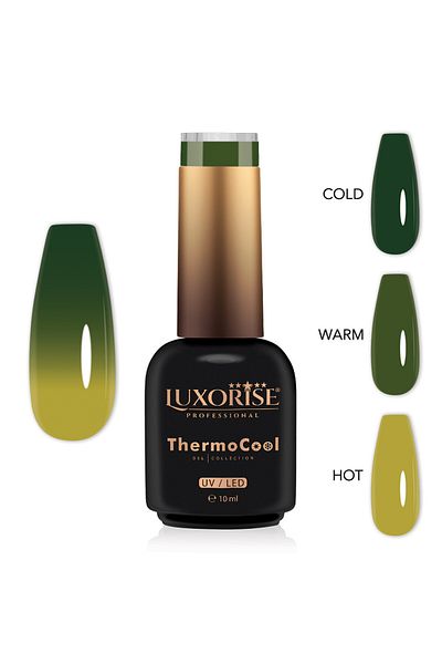 LUXORISE Oja semipermanentă termică ThermoCool cu ​​3 culori - Mystic Meadow 10ml