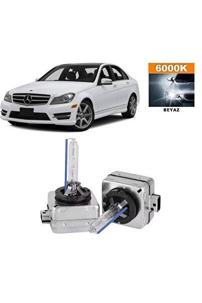3 Tıkla Mercedes C Serisi W204 2007-2014 Xenon D1S / D1R 6000K Beyaz HID Xeno...