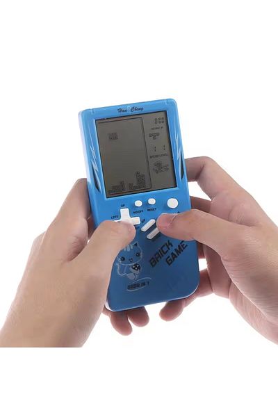 Choice Blue Classic Electronic Game Retro Puzzle Toy Handheld Game Console Toys For Children