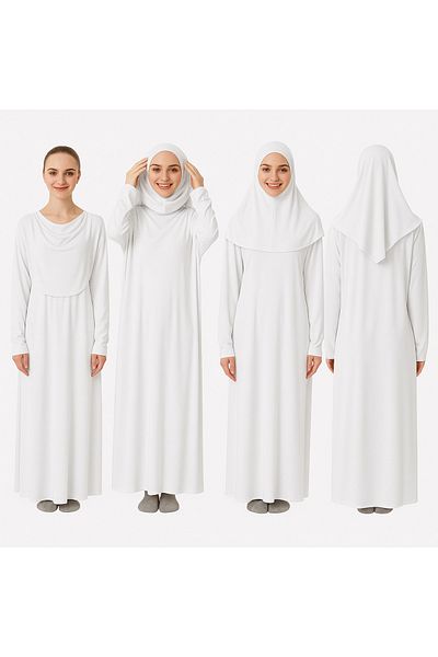 ZEHRANAZ NAMAZ ELBİSESİ Prayer Dress (White)