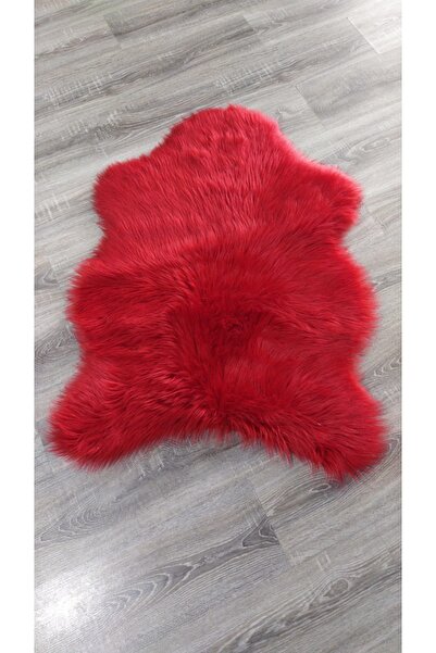 Giz Home1 Giz Home Uzun Tüylü Post Halı (150X200)-kırmızı