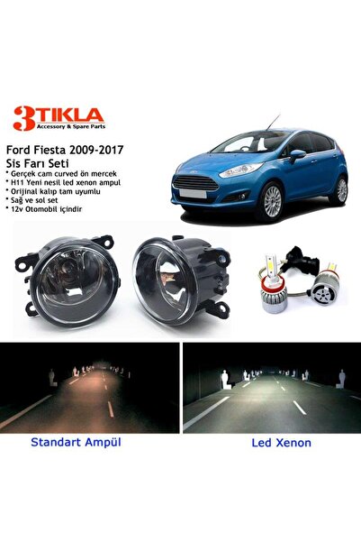 3 Tıkla Fiesta 2009-2017 Beyaz Led Xenon Sis Farı Seti