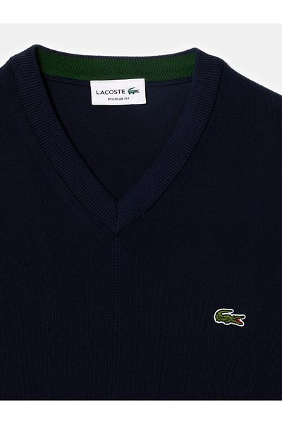 Lacoste Pulover Lacoste pentru bărbați AH1951 bleumarin