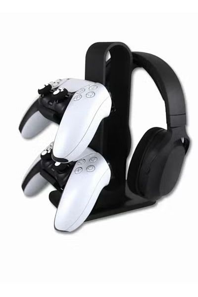 3D Brothers Headset and Controller Stand for Gaming Consoles with 3-in-1 Capacity