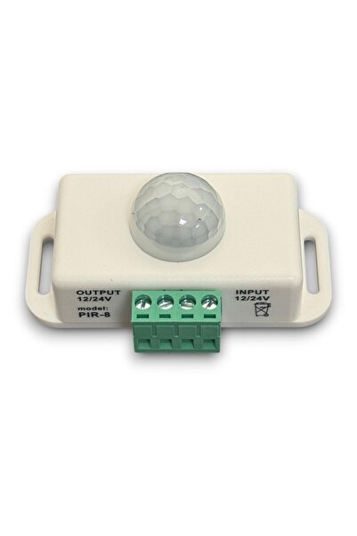 ELEKTROMALL 12-24v Ayarlı Pır Hareket Sensör Modülü - Beyaz