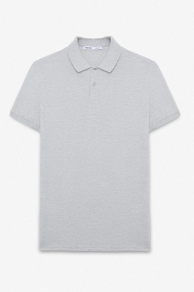 GRIMELANGE Flexore Men's 100% Cotton Short Sleeve Regular Fit Grimelange Polo Neck T-Shirt