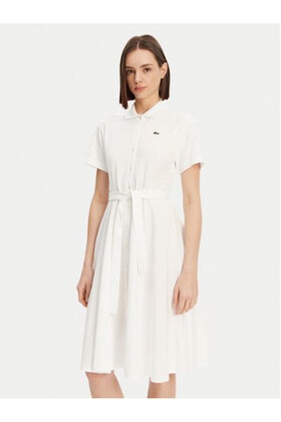 Lacoste Women's Shirt Dress EF9621 White