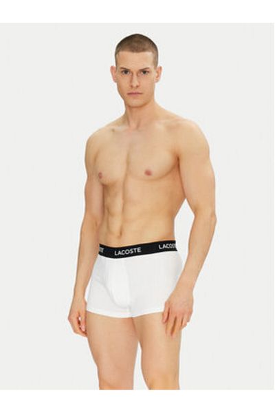 Lacoste Men's Set of 7 pairs of boxers 5H2385 White, Black, Gray