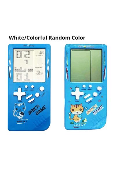 Choice Blue Classic Electronic Game Retro Puzzle Toy Handheld Game Console Toys For Children