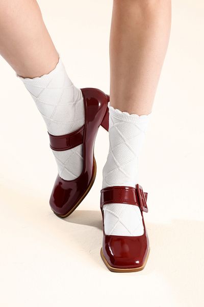 LOVENTA Thick Heeled Daily Mary Jane Women's Shoes Jenny