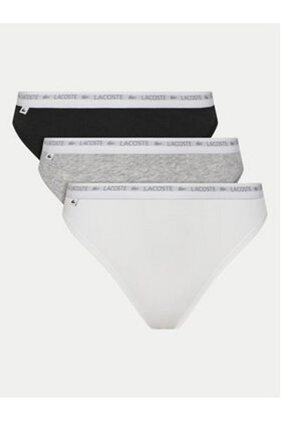 Lacoste Set de 3 perechi de tanga pentru femei 8F1341 Colorat