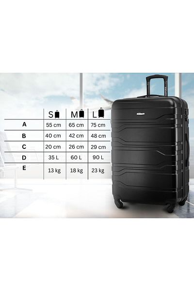 zagatto Cărucior mare Zagatto® Ciphru, Negru, 75x48x29 cm, 90L, 4 roți, Mâner telescopic, ZG503 A