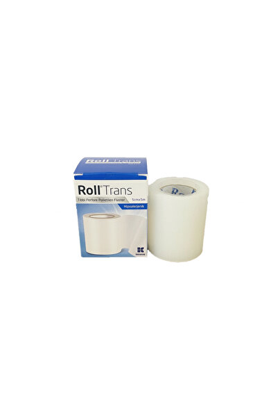 Roll 5CMX5CM Hipoalerjenik Şeffaf Polietilen Flaster 4 Kutu