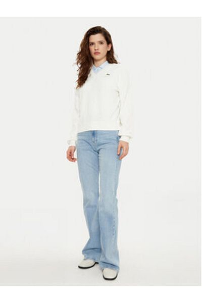 Lacoste Pulover de damă AF5622 Ecru
