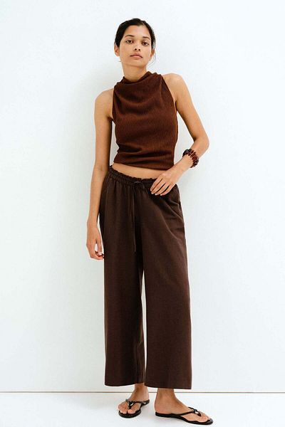 H&M MAMA Before & After Linen-blend trousers