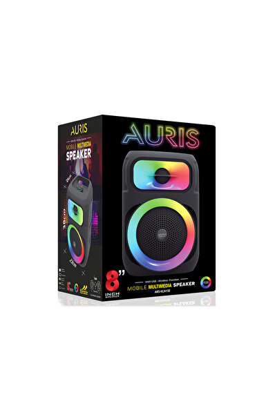 Auris KLN130 25W 8 inç Mikrofonlu RGB Bluetooth Hoparlör