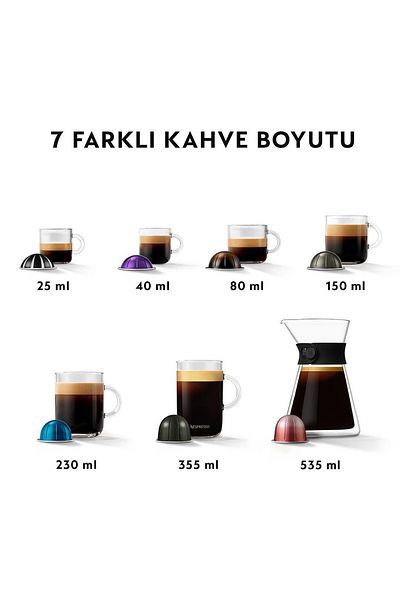 Nespresso Vertuo Next C Matt Black Capsule Coffee Machine