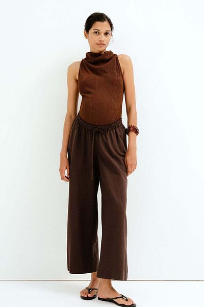 H&M MAMA Before & After Linen-blend trousers