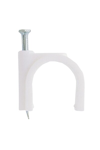 flores Clema pentru cablu, alb, 13 mm, 100 buc / set