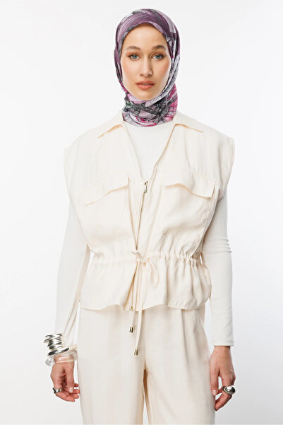 Mooncorn Violet Floren Pattern Cotton Scarf