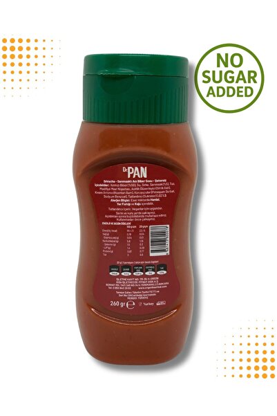 Dr Pan Şekersiz Sriracha Sos ( Düşük Kalorili -260g)