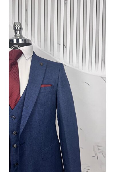 Dupont Slim Fit Yelekli Takım Elbise