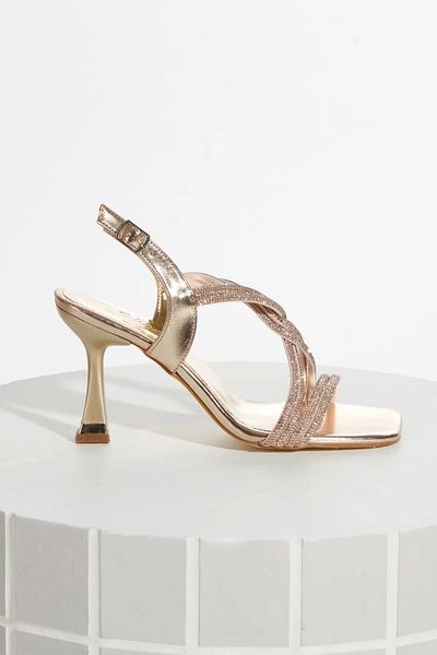 Satenora Pantofi cu toc subțire Hestia Gold