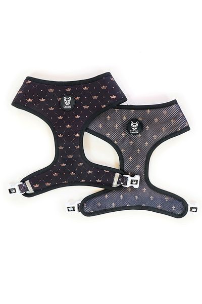 Famous Frenchie Dog Harness, Reversible, , King & Queen