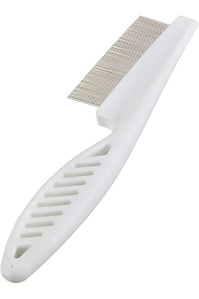 LA PERLA TECH أداة العناية بالحيوانات الأليفة، مشط إزالة البراغيث، دبوس من الفولاذ المقاوم للصدأ، مشط شعر الحيوانات الأليفة، مشط إزالة البراغيث