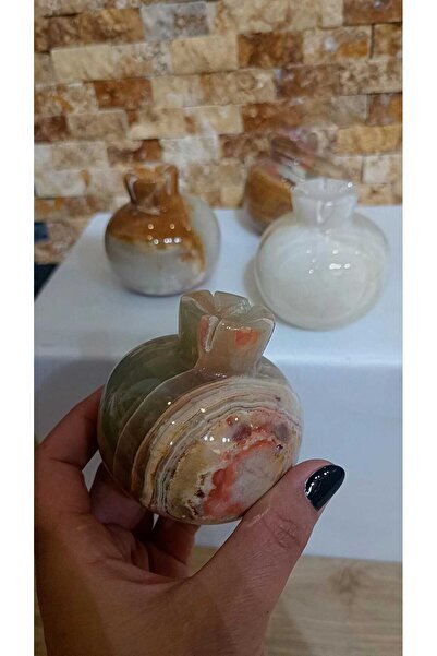 Marblecenter mermer obje biblo hediyelik nar tüssülük