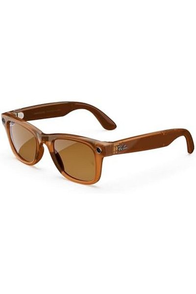 Ray-Ban Meta Ray-Ban - Smart Glasses - Wayfarer Large - Shiny Caramel Transparent/Brown Polarized