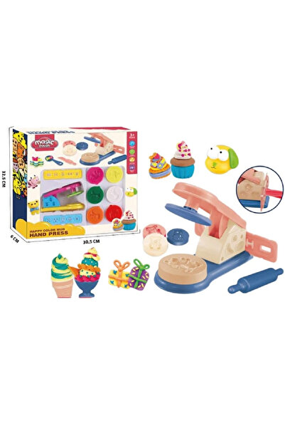 rexa مكبس يدوي من الطين الملون السعيد