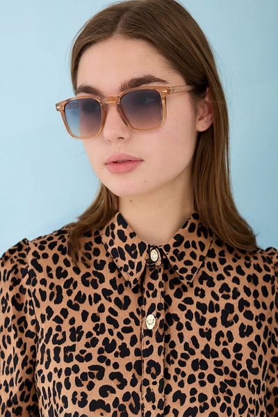 MACERATİ Sunglasses Women & Men Uv400 Glass Ce Certified Honey Color Sunglasses