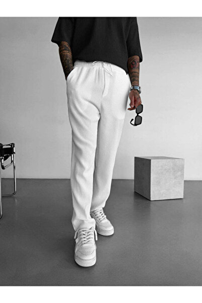 KHAYN ERKEK FİTİLLİ BAGGY LASTİK BEL BOL PAÇA PANTALON K2026P