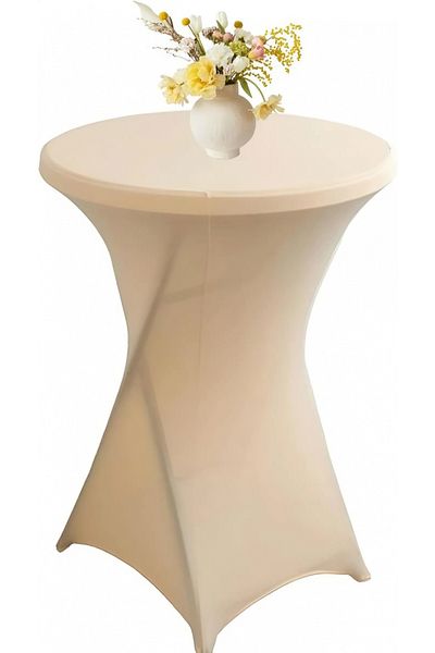 HASEPE Event Table Cover, Elastic Table Cover, Elastic Tablecloth for Cocktail Table