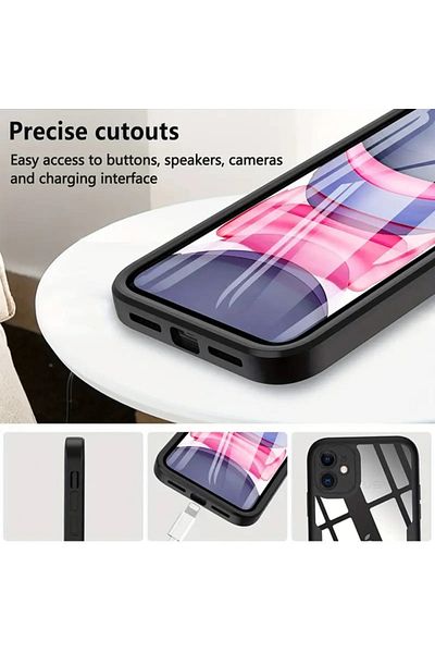 SKYDDAR INNOVATION Case + Film for iPhone 15 Plus, [360° Package] ColorVerse MagSafe, Pink, set with sticker