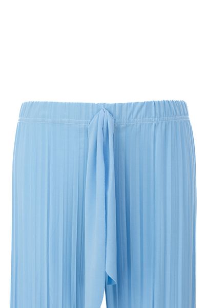 Oppland Women's Boutique Trouser Skirt Elastic Waist Pleated Front Piece Fabric Detailed Comfortable Sandy Fabric