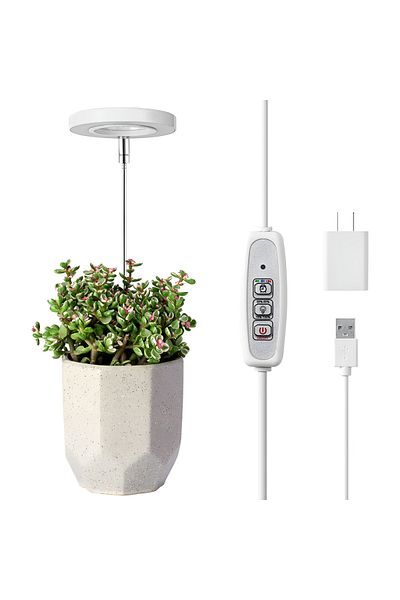 HASEPE Lampă de creștere a plantelor, spectru complet, înălțime reglabilă, temporizator automat, intensitate luminoasă reglabilă