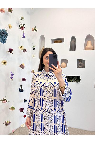 Ranasubaşı Nano Shirt Dress Blue