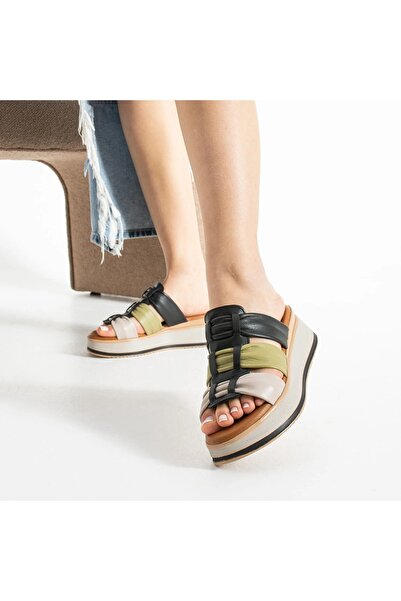 PATRON SHOES Γυναικείες παντόφλες από γνήσιο δέρμα