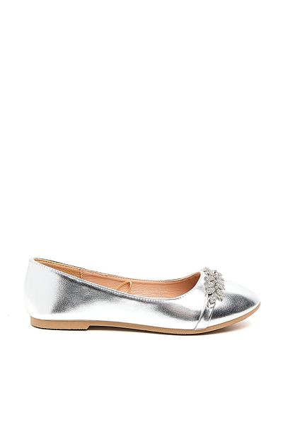 R&B Metallic Ballerinas