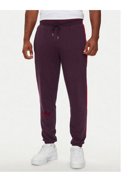 Puma Men's Sweatpants 626768 Burgundy, Black