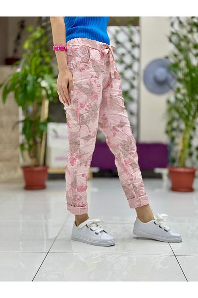 Punta Otantik Nc21733 Italian Coton Pants Powder