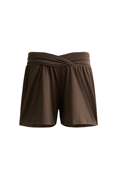 Oysho Extra wide floaty V-cut waist shorts with modal