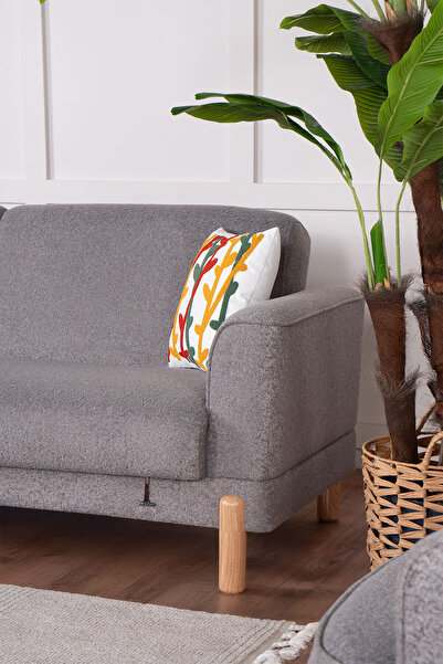 Kilim Mobilya Bohera Bohem Koltuk Takımı 3 3 1 1 Gri