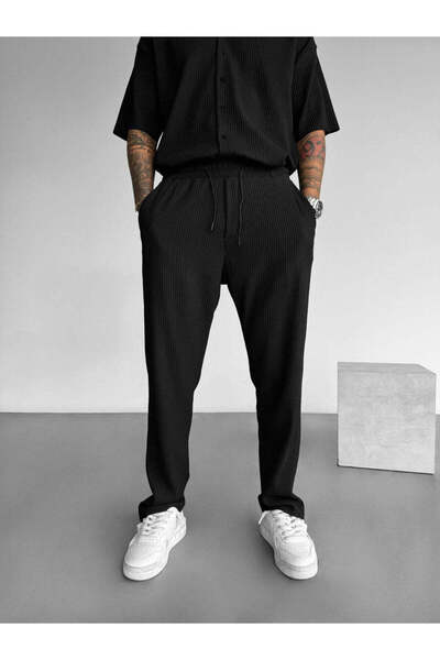 KHAYN ERKEK FİTİLLİ BAGGY LASTİK BEL BOL PAÇA PANTALON K2026P