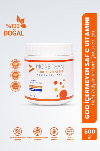 MORE THAN Pure Vitamin C (Ascorbic Acid) 500 Gr