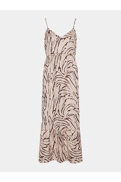 PIECES Women's Summer Dress 17146543 Beige