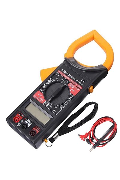 OEM Clampmetru electronic DT-266, functia Hold, cabluri incluse, 225 x 90 x 35 mm, negru/portocaliu