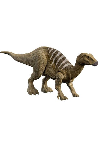 mattel Jurassic World Dominion Roar Strikers dinosaur figurine, Iguanodon